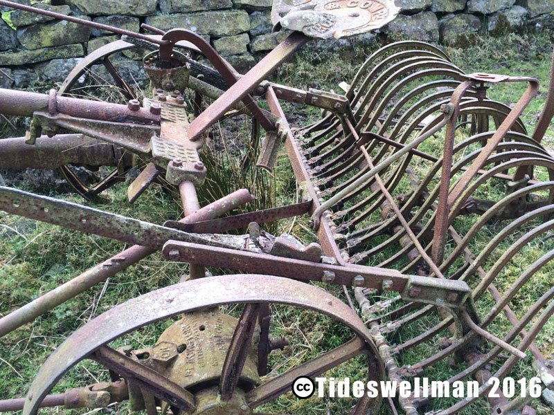 Discarded farm machinery