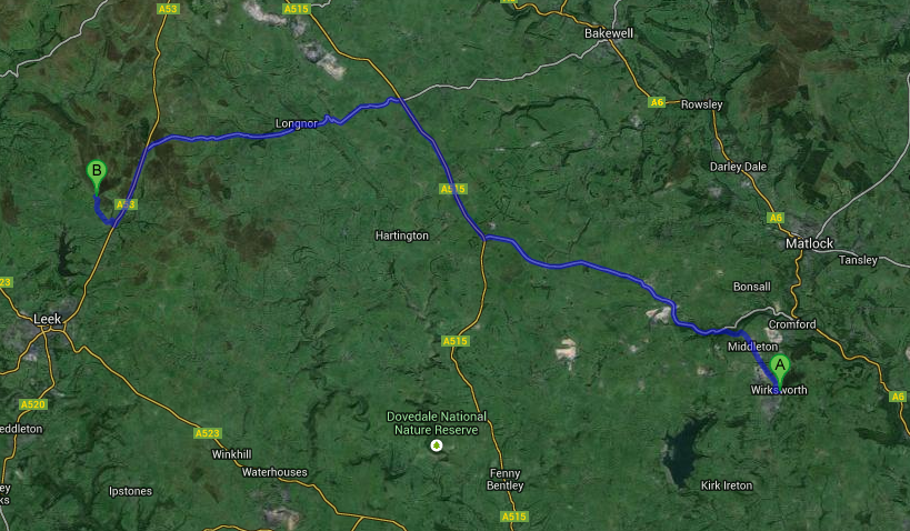 Wirksworth to the Roaches