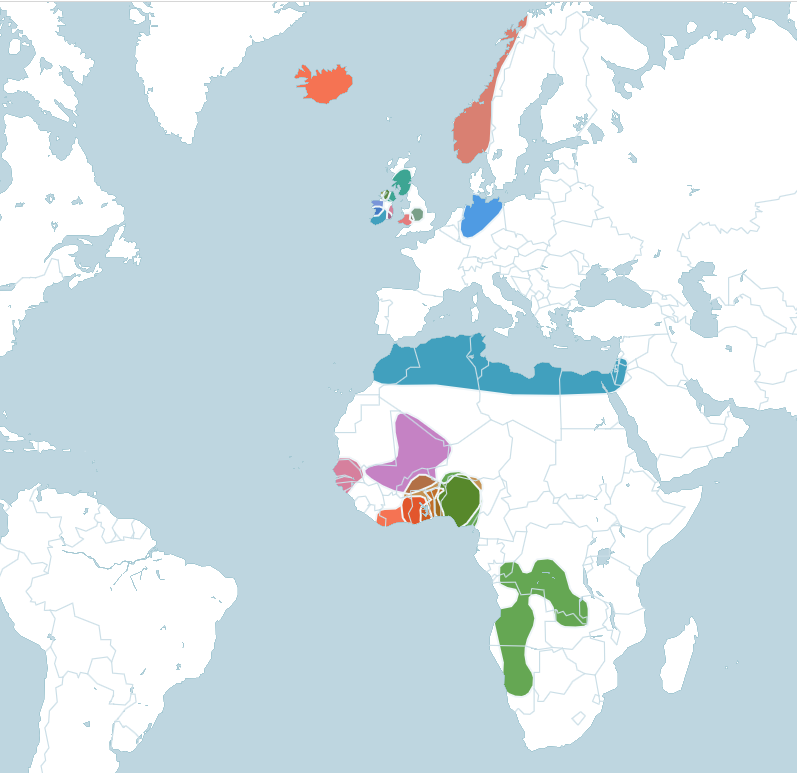 Ancestry Regions